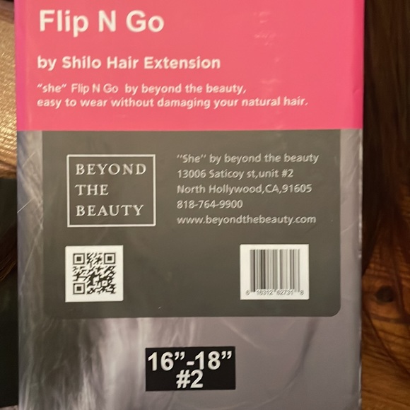 SHE,By Shilo Hair Extension, Flip and Go, Halo hair extension,16-18โ Dark brown - Picture 13 of 13